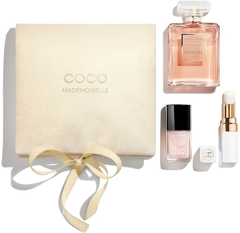 Chanel Coco Mademoiselle - Набор (edp/50ml + lip/balm/3.5g + nail/polish/13ml) — фото N1