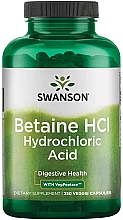 Харчова добавка "Бетаїн соляна кислота з пепсином" - Swanson Betaine Hcl Hydrochloric Acid with Pepsin — фото N1