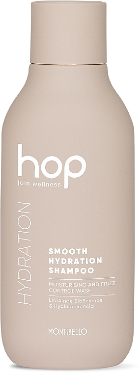 Зволожувальний шампунь для в'юнкого та неслухняного волосся - Montibello HOP Smooth Hydration Shampoo — фото N1