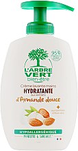 Парфумерія, косметика Крем-мило для рук "Мигдаль" - L'Arbre Vert Hand Wash Almond Bio (з дозатором)