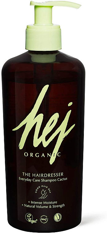 Шампунь для ежедневного применения - Hej Organic The Hairdresser Everyday Care Shampoo Cactus — фото N1