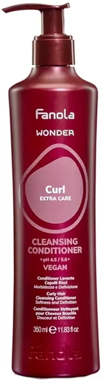 Кондиционер для дополнительного ухода за волосами - Fanola Wonder Curl Extra Care Cleansing Conditioner  — фото N1