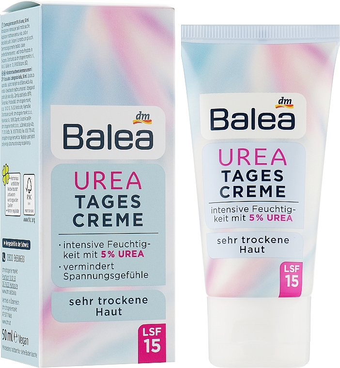 УЦЕНКА Дневной крем для лица с мочевиной - Balea Tages Creme Urea * — фото N2