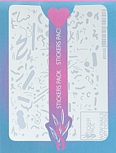 Парфумерія, косметика Дизайнерські наклейки для нігтів "Foil 0048" - StickersSpace 