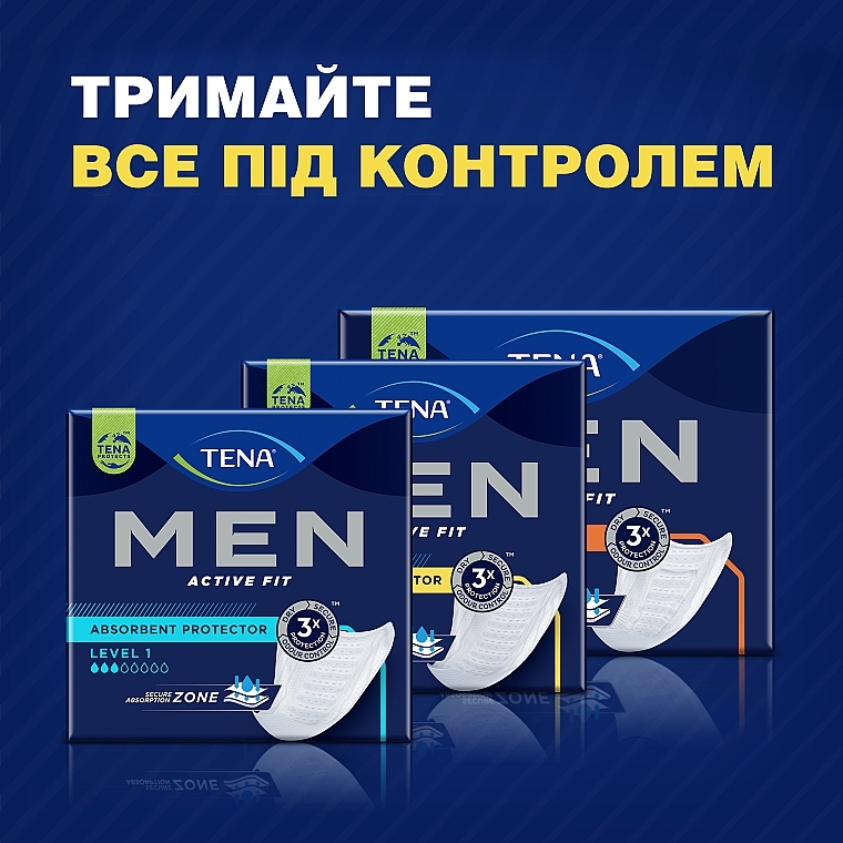 Урологические прокладки для мужчин, 8 шт. - Tena Men Level 3 — фото N9