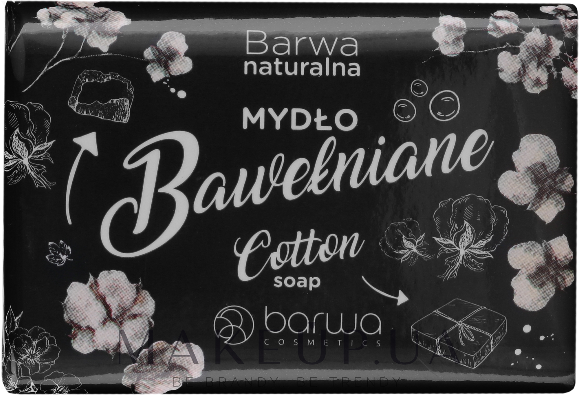 Мило з бавовняним маслом і протеїнами шовку - Barwa Natural Cotton Soap With Silk Protein — фото 100g