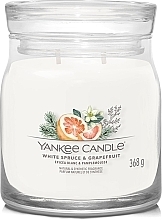 Духи, Парфюмерия, косметика Ароматическая свеча - Yankee Candle White Spruce & Grapefruit Scented Candle 
