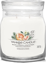 Ароматическая свеча - Yankee Candle White Spruce & Grapefruit Scented Candle  — фото N1