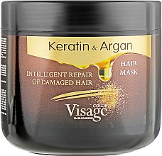 Маска для волос с кератином и аргановым маслом - Visage Keratin & Argan Mask — фото N2