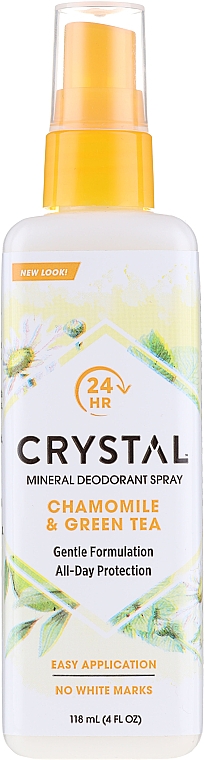Дезодорант-спрей с ароматом ромашки и зеленого чая - Crystal Essence Deodorant Spray — фото N4