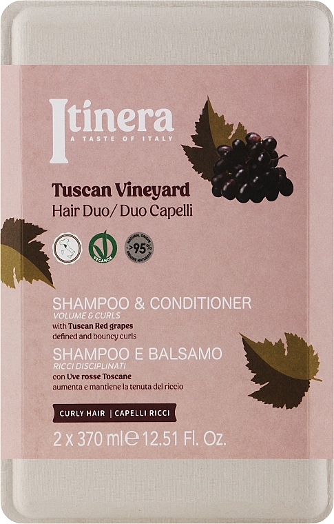 Набор - Itinera Tuscan Red Grapes Set (sh/370ml + cond/370ml) — фото N1