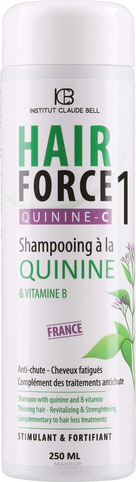Шампунь против выпадения волос с хинином - Institut Claude Bell Hair Force One Quinine C Shampooing Anti-Chute — фото 250ml