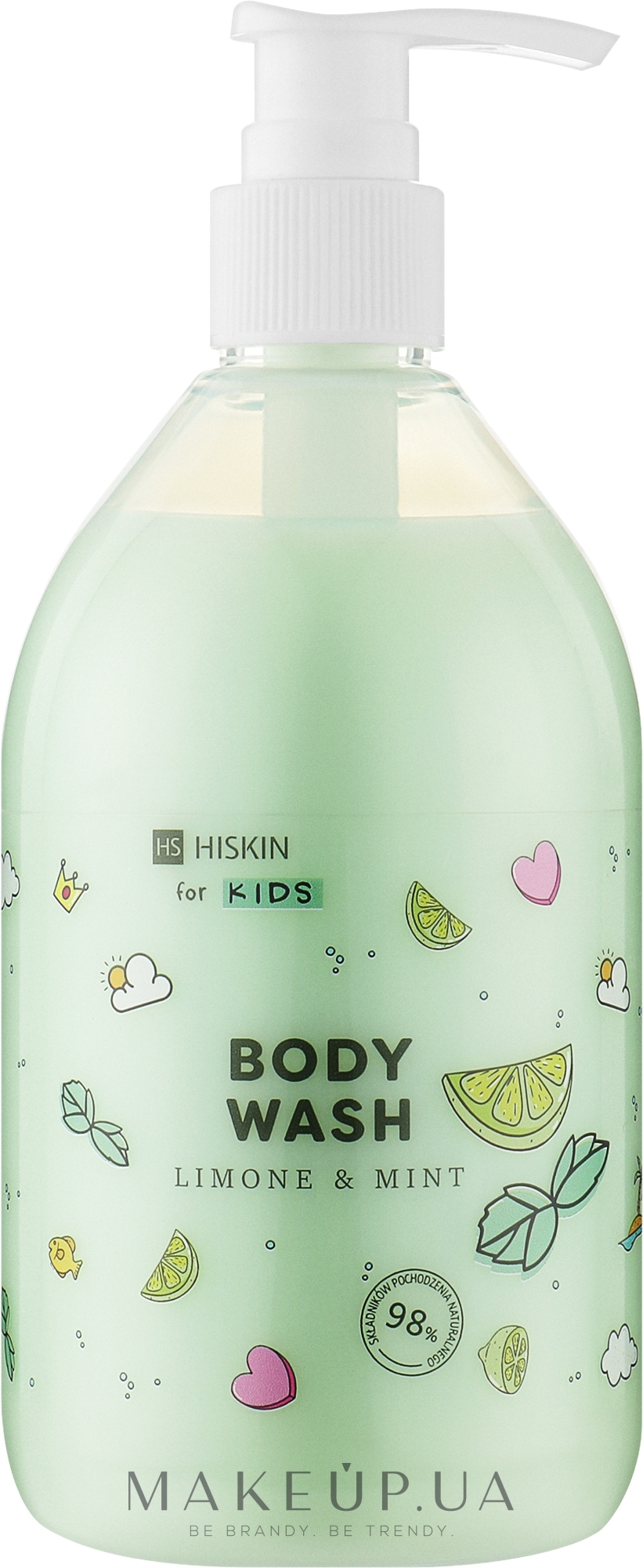 Дитячий гель для душу "Лимон і м'ята" - HiSkin Kids Body Wash Limone & Mint — фото 400ml