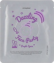 Духи, Парфюмерия, косметика Маска для лица - Elleybear Dazzling Faceparty Facial Jelly Mask Purple Space