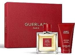 Guerlain Habit Rouge Rouge Prive - Набор (edt/100ml + sh/gel/75ml) — фото N2