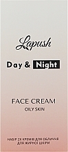 Набор "Day&Night" для жирной кожи - Lapush (d/cr/50ml + n/cr/50ml) — фото N2