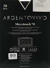Колготки "Microtouch" 70 DEN, nero - Argentovivo  — фото N2