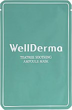 Духи, Парфюмерия, косметика Тканевая маска с чайным деревом - Wellderma Teatree Trouble Care Ampoule Mask