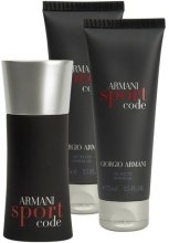 Духи, Парфюмерия, косметика Giorgio Armani Code Sport - Набор (edt 50ml + s/g 75ml + s/g 75ml)