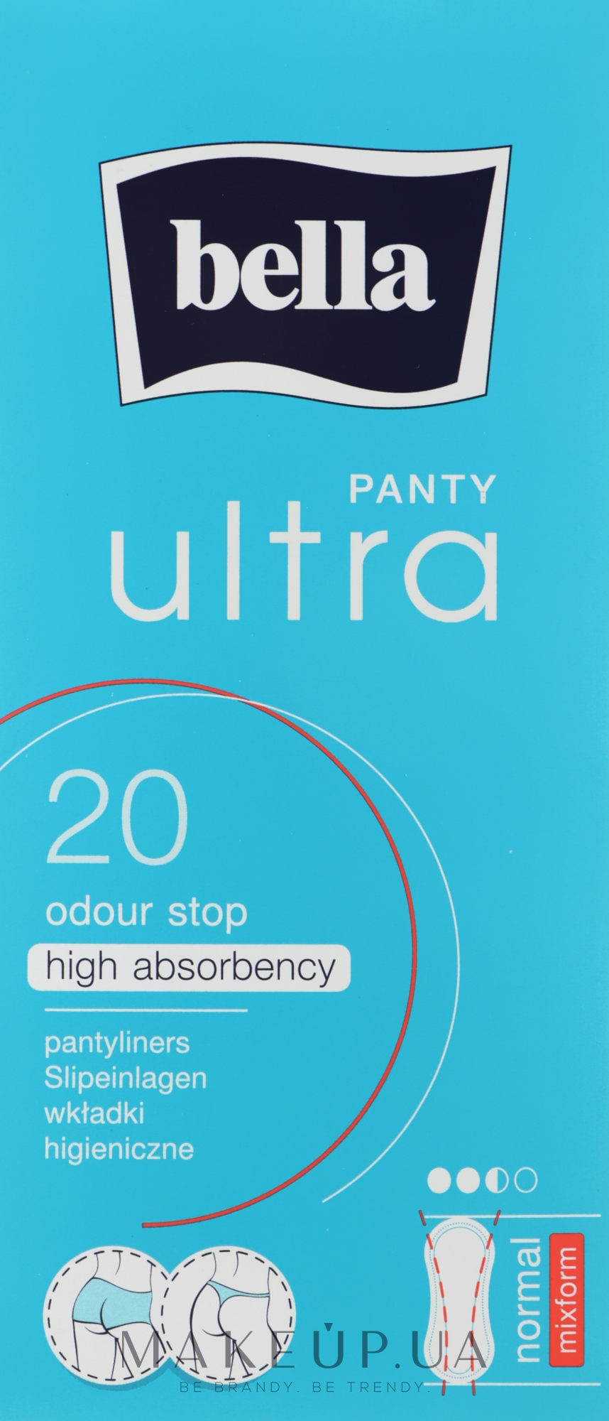 Щоденні прокладки Panty Ultra Normal Mixform, 20 шт. - Bella — фото 20шт