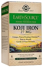 Пищевая добавка "Железо коджи ферментированное", 27 мг - Solgar Earth Source Koji Iron — фото N1