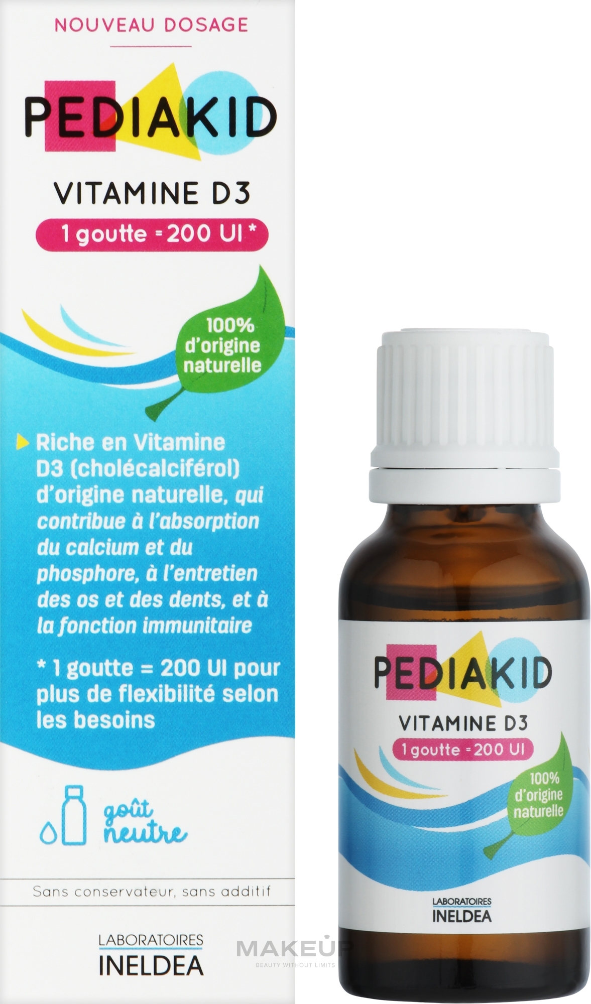 Капли для детей "Витамин D3" - Pediakid Vitamin D3 — фото 20ml