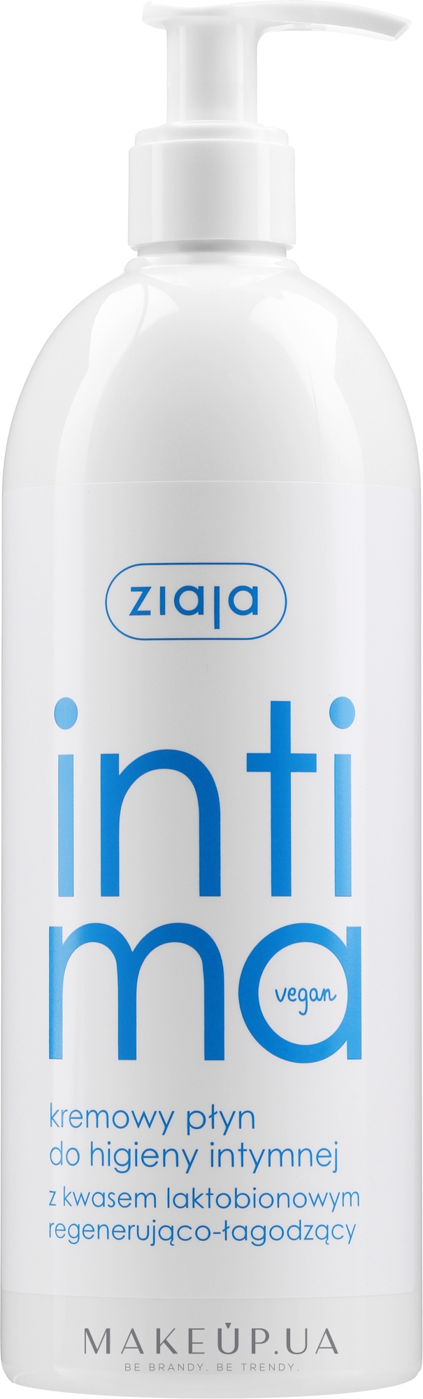 Кремовая жидкость для интимной гигиены с лактобионовой кислотой - Ziaja Intima — фото 500ml