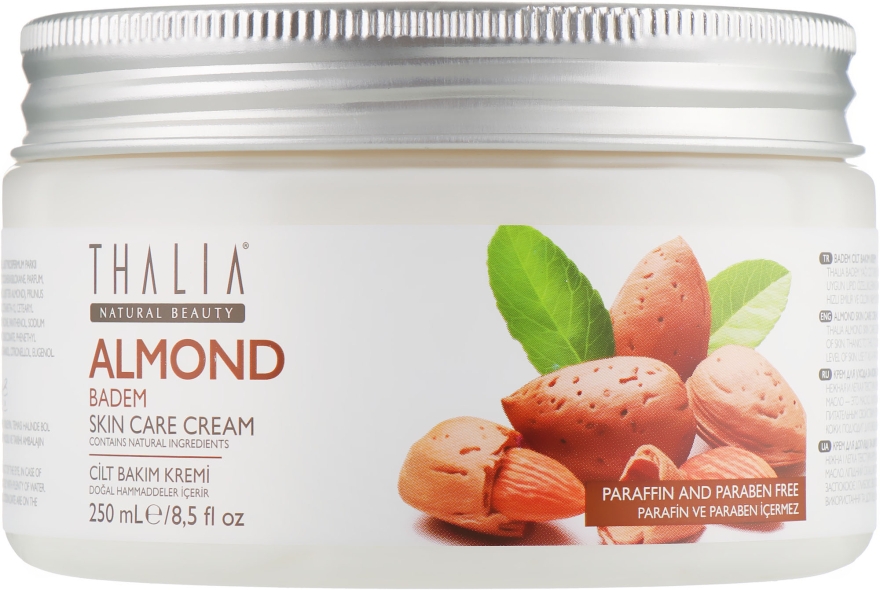 Крем для обличчя і тіла з мигдалевим маслом - Thalia Almond Skin Care Cream — фото N2