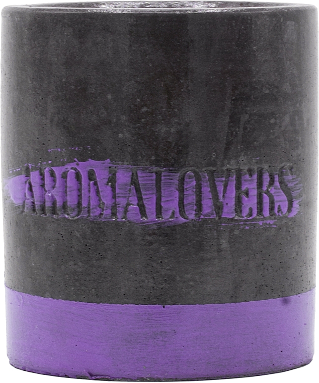Ароматична соєва свічка в бетоні "Лаванда" - Aromalovers — фото N2