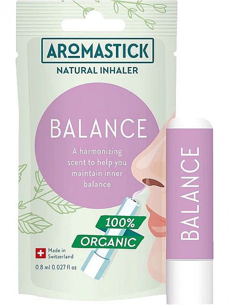 Аромаингалятор "Баланс" - Aromastick Balance Natural Inhaler — фото N1