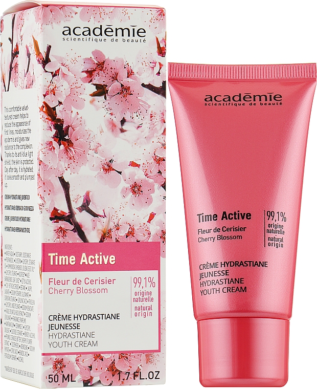 Омолоджувальний крем для обличчя - Académie Time Active Cherry Blossom Jeunesse Hydrastiane Youth Cream — фото N2