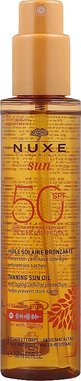 Олія для засмаги - Nuxe Sun Tanning Oil High Protection SPF50 — фото N1