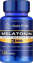 Диетическая добавка "Мелатонин", 3 мг - Puritan's Pride Melatonin  — фото N1