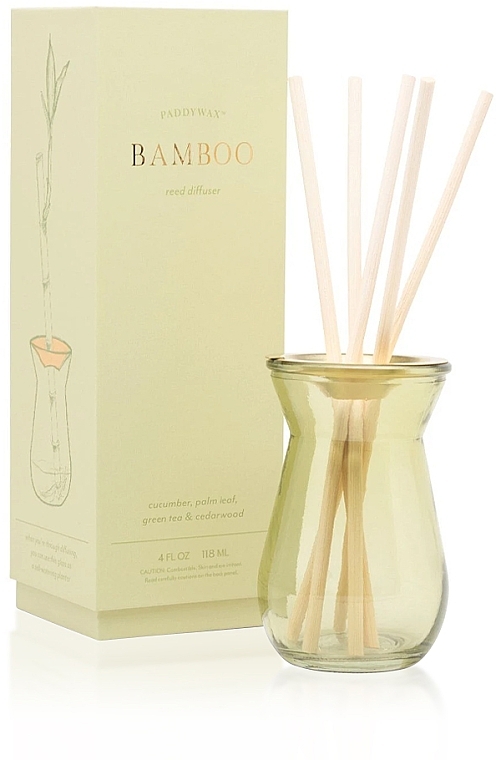Аромадиффузор - Paddywax Flora Bamboo Reed Diffuser — фото N1