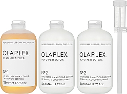 Набір для захисту волосся при фарбуванні - Olaplex Salon Intro Kit (con/525ml + elixir/2x525ml) — фото N2