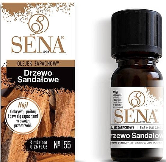 Ароматична олія "Сандалове дерево" - Sena Aroma Oil №55 Sandalwood — фото N1