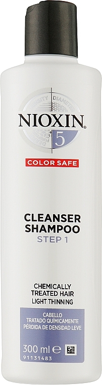 Очищувальний шампунь - Nioxin System 5 Color Safe Cleanser Shampoo Step 1 — фото N1
