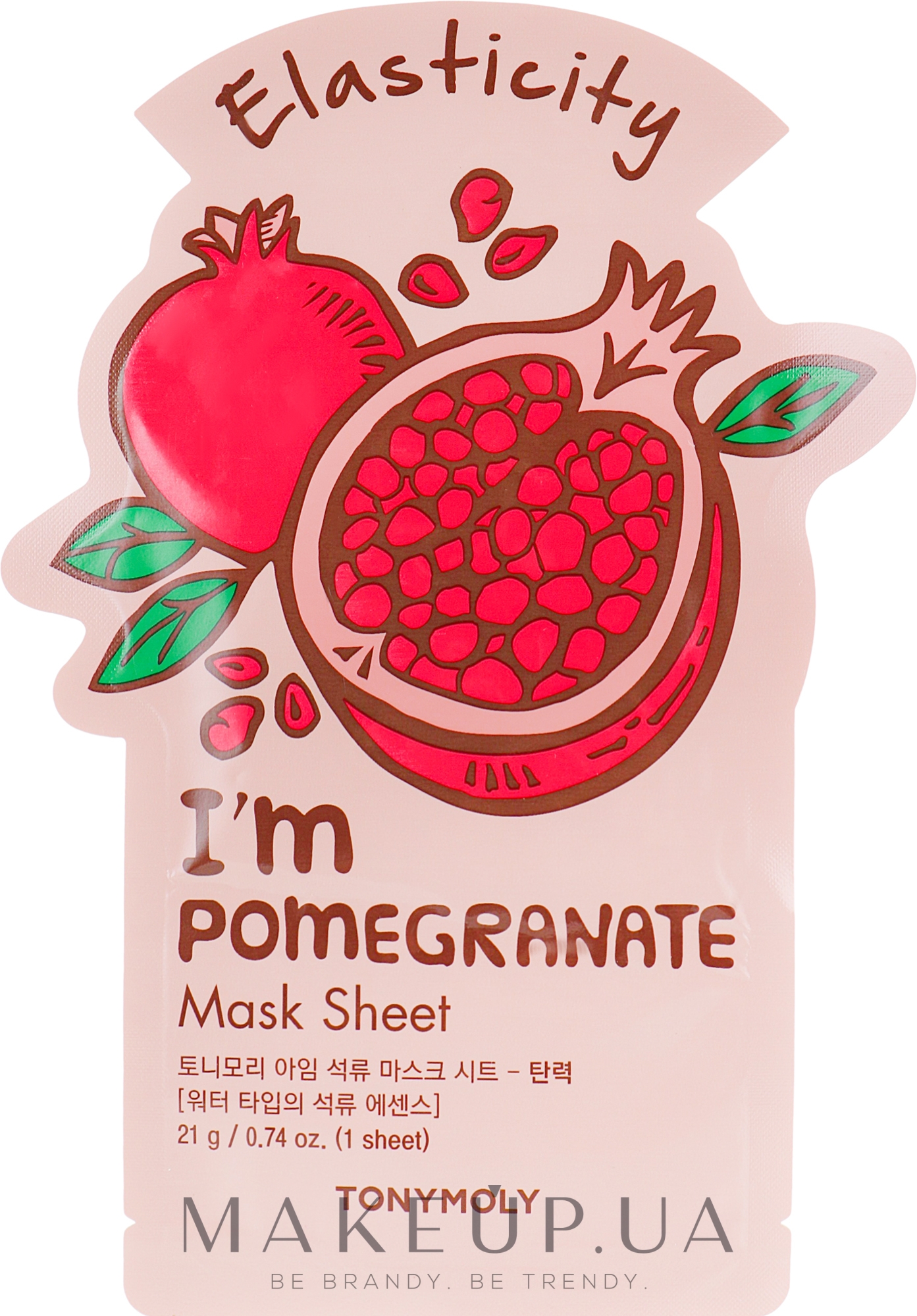 Листовая маска для лица - Tony Moly I'm Real Pomegranate Mask Sheet — фото 21ml