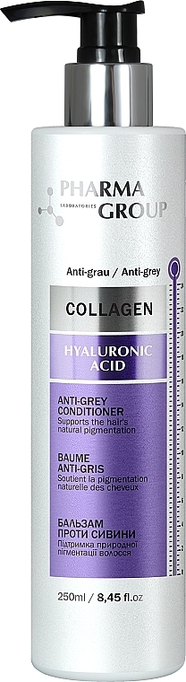 Бальзам проти сивини - Pharma Group Laboratories Collagen & Hyaluronic Acid Anti-Grey Conditioner