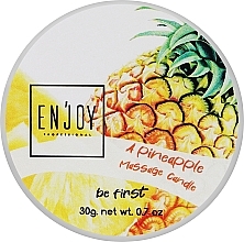 Фруктова масажна свічка "Ананас" - Enjoy Professional Be First Massage Candle Pineapple — фото N1