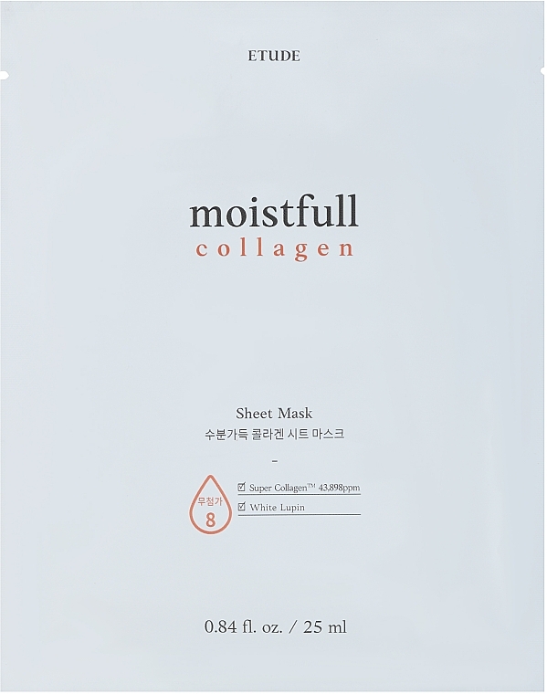 Зволожувальна тканинна маска з колагеном - Etude House Collagen Moistfull Mask Sheet — фото N1