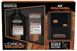 Духи, Парфюмерия, косметика Набор - L'Oreal Paris Men Expert Barber Club Set (sh/200ml + oil/30ml + socks/2pcs)