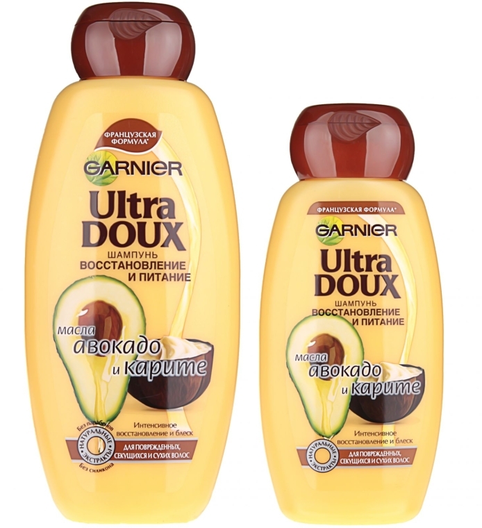 Шампунь для поврежденных и секущихся волос - Garnier Ultra Doux Карите и Авокадо — фото N3