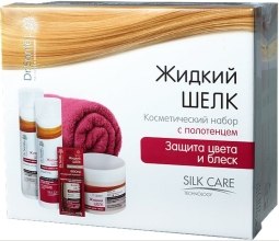 Парфумерія, косметика Набір - Dr. Sante Silk Care (shmp/250ml + cond/250ml + mask/300ml + treat/50ml + towel)