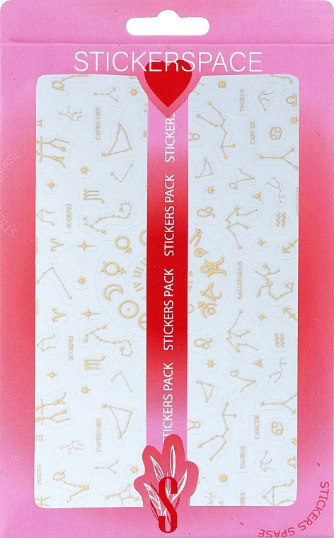 Дизайнерські наклейки для нігтів "Zodiac Gold" - StickersSpace — фото N1