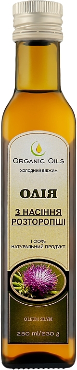 Масло из семян расторопши - Organic Oils — фото N1