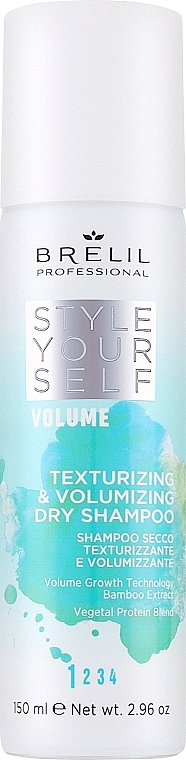 Сухий шампунь для текстурування та надання об'єму волоссю - Brelil Style Yourself Volume Texturizng & Volumizing Dry Shampoo — фото N1