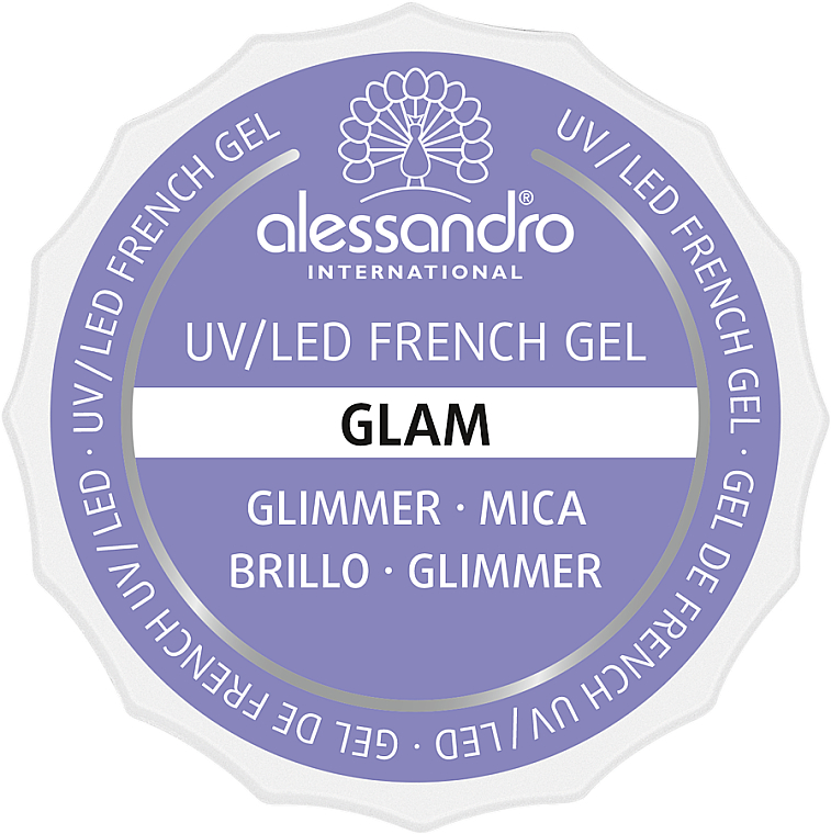 Гель для нігтів - Alessandro International French Gel White Glam — фото N1