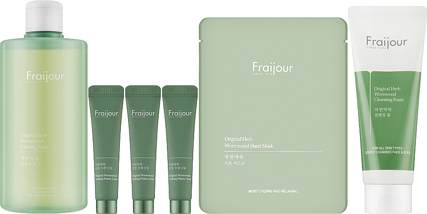 Набір, 6 продуктів - Fraijour Complex Care For Problem Skin With Centella And Wormwood Kit — фото N1