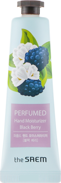 Парфюмированный увлажняющий крем для рук "Ежевика" - The Saem Perfumed Black Berry Hand Moisturizer — фото N1